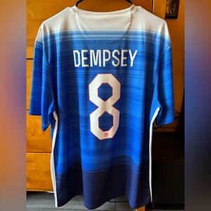 USA AUTHENTIC Soccer Jersey DEMPSEY #2 (XL)